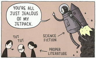 Страница из You're All Just Jealous of My Jetpack