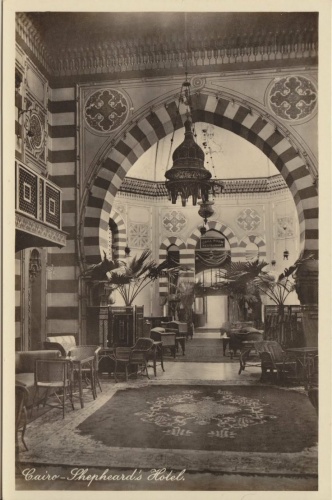 Интерьер отеля Шеппард, Каир, 1902 год
