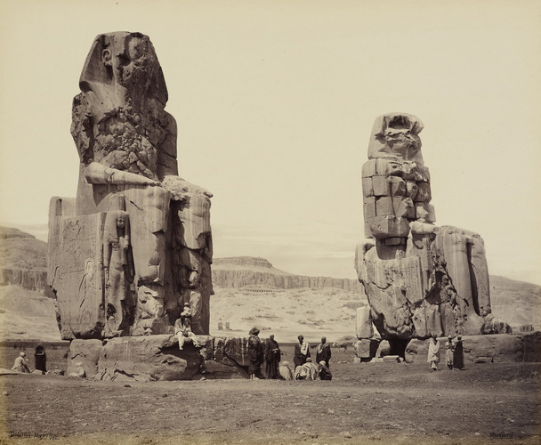17 Марта 1862, Колоссы Аменхотепа III, Фивы, западный берег.