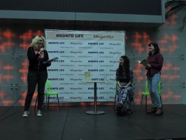 Слева направо: Анна Лазарева, Наташа Соло, Ольга Зайцева