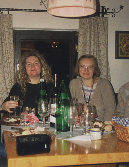  Пэт Кэдиган и Лариса Михайлова после конференции "Simulacra in American culture". Грац, Австрия 1998 г.