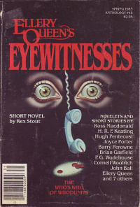 «Ellery Queen’s Anthology Spring 1983. Ellery Queen’s Eyewitnesses»