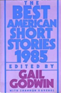 «The Best American Short Stories 1985»