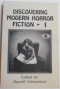 Discovering Modern Horror Fiction I